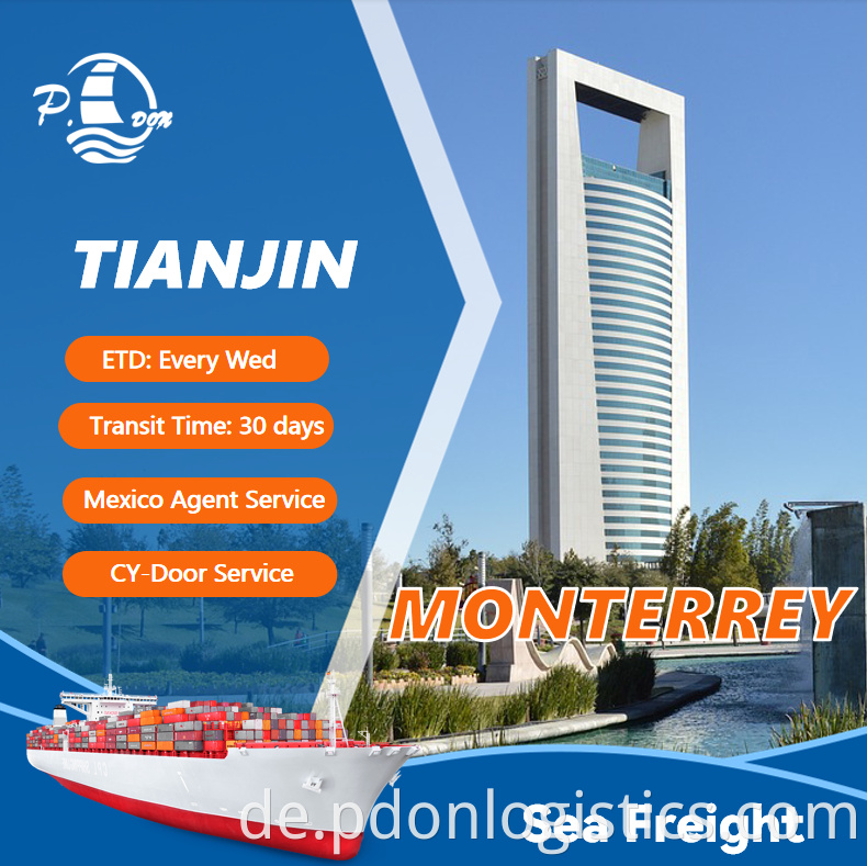 Shipping from Tianjin to Monterrey